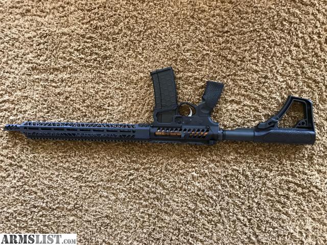 F1 Firearms Skeletonized FDR-15 Black Flag Rifle Receiver Se
