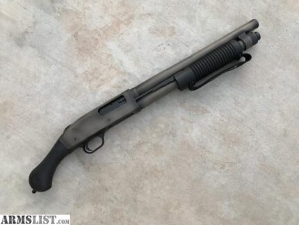 Mossberg 590 Shockwave 12 Gauge 3in FDE Cerakote Pump Firearm – 14.38in