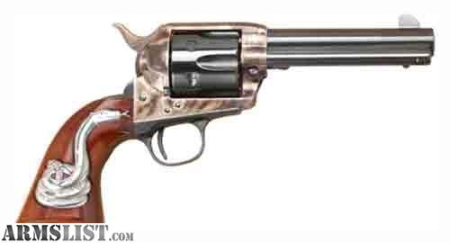 Cimarron Firearms Man With No Name 45 (Long) Colt 4.75in Blu