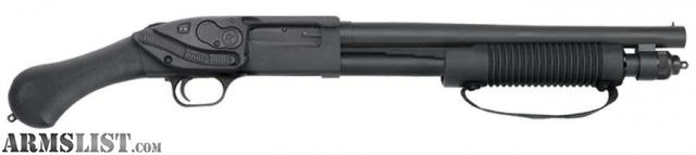 Mossberg 590 Shockwave Laser 12 Gauge 3in Saddle Black Pump 