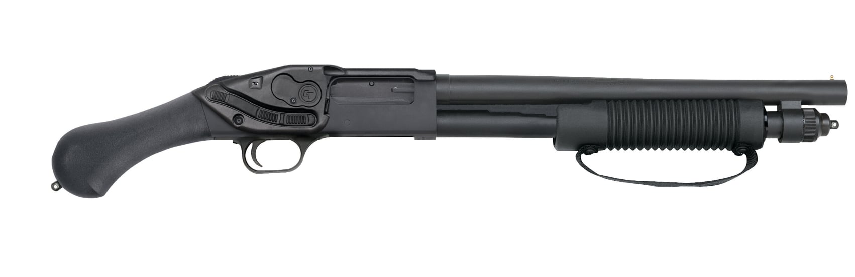 Mossberg 590 Shockwave Laser 20 Gauge 3in Saddle Black Pump 
