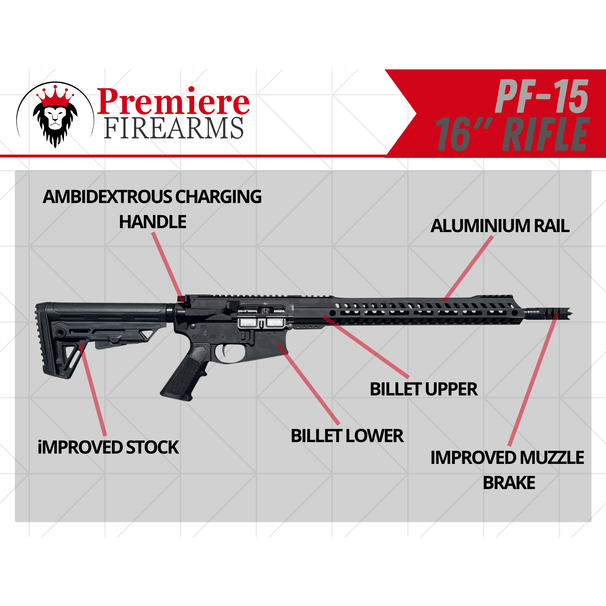 Diamondback Firearms DBX CF 5.7x28mm 8in Black Hard Coat Ano