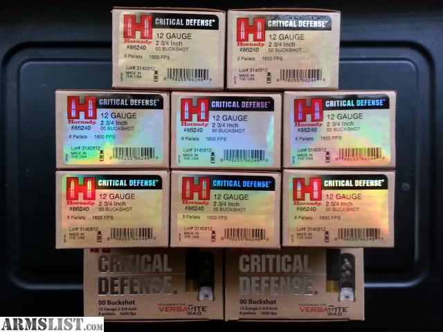 Hornady Critical Defense 12 Gauge Buckshot Ammo 2-3/4″ - ...
