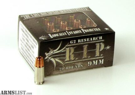 G2 Research R.I.P. 9mm Luger Ammo 92 Grain G2 R.I.P. Frag…