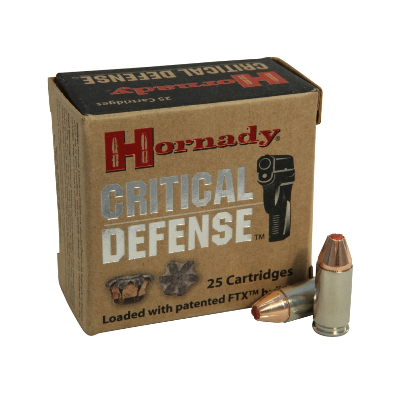 Hornady Critical Defense 9mm Luger Ammo 115 Grain Hornady...