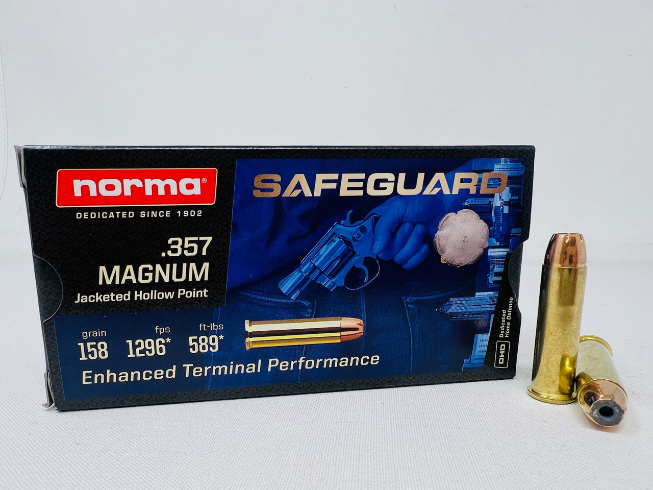 Norma Range &amp; Training 357 Magnum Ammo 158 Grain Full Me