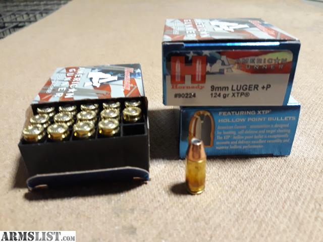 Hornady American Gunner 9mm Luger +P Ammo 124 Grain Horna...
