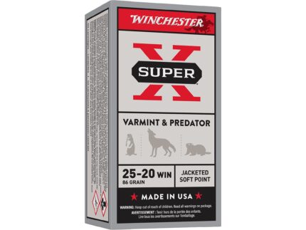 Winchester Super X 25-20 WCF Ammo 86 Grain Jacketed Soft …