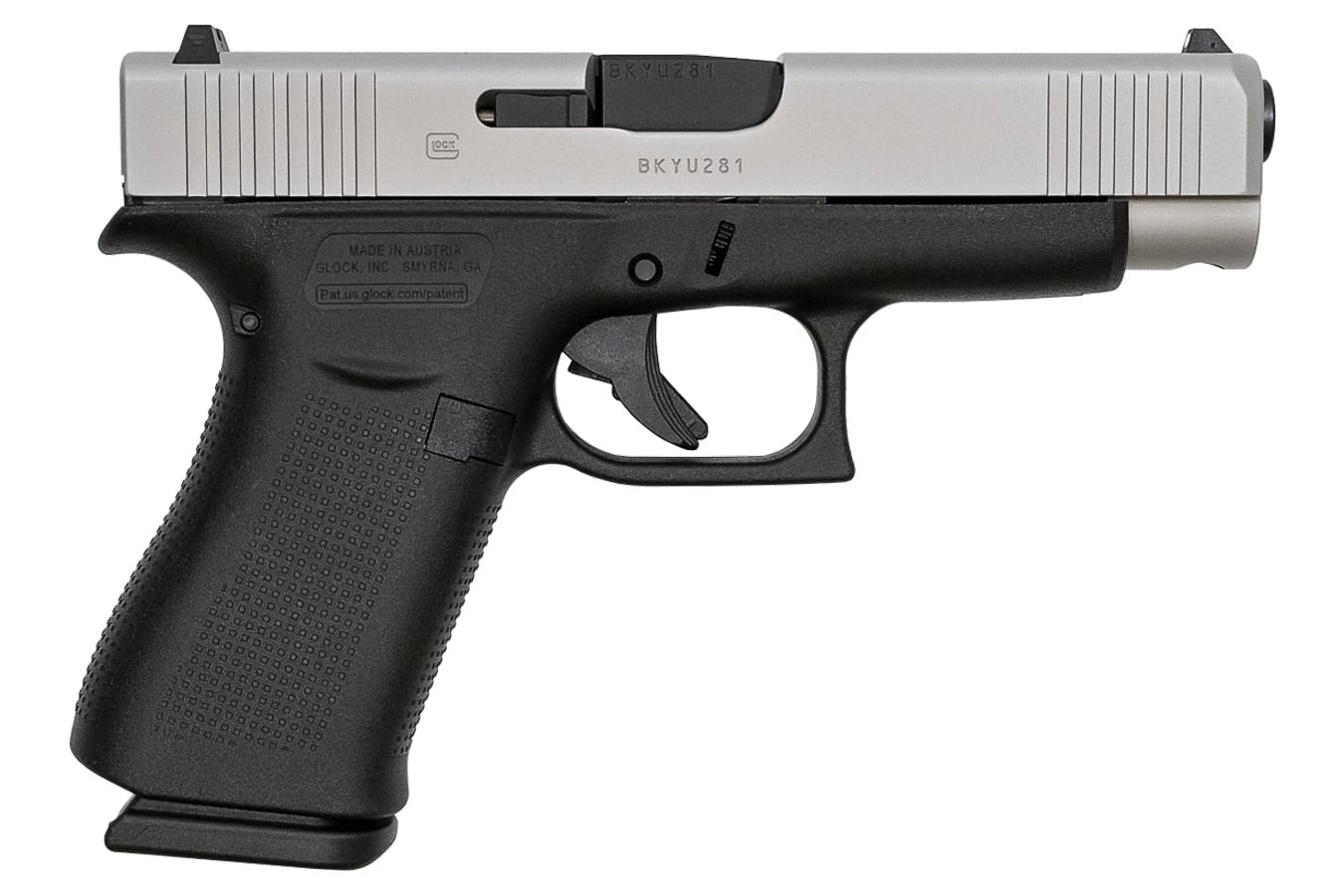 Glock 48 9mm 10rd 4.17″ Pistol Black/Silver PVD PA485SL20...