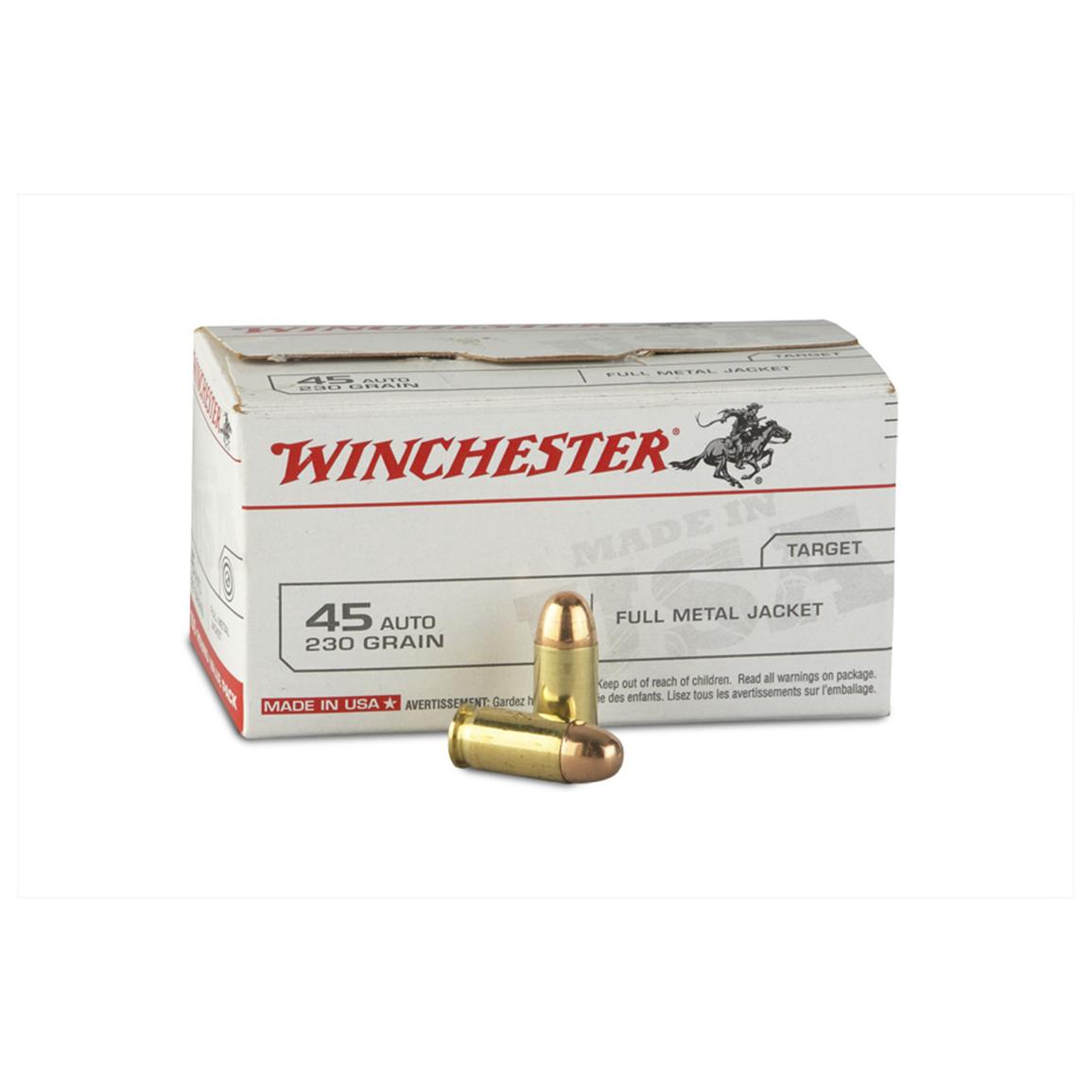 Winchester Ammunition .45ACP 230GR FMJ 200Rds - 45acp