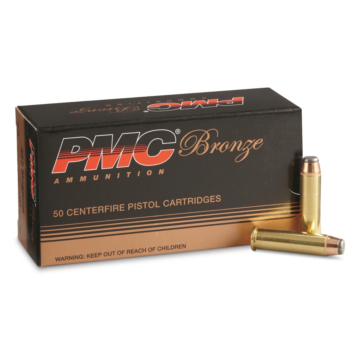 PMC Ammunition Bronze Brass .357 Mag 158-Grain 50-Rounds ...