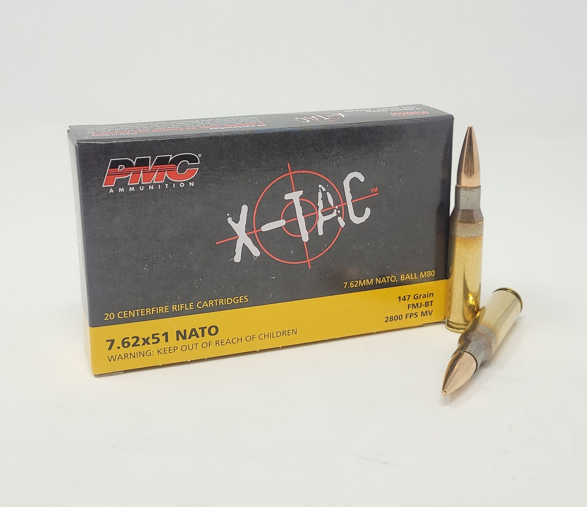 PMC Ammunition X-Tac Brass 5.56 NATO 55-Grain 20-Rounds F...